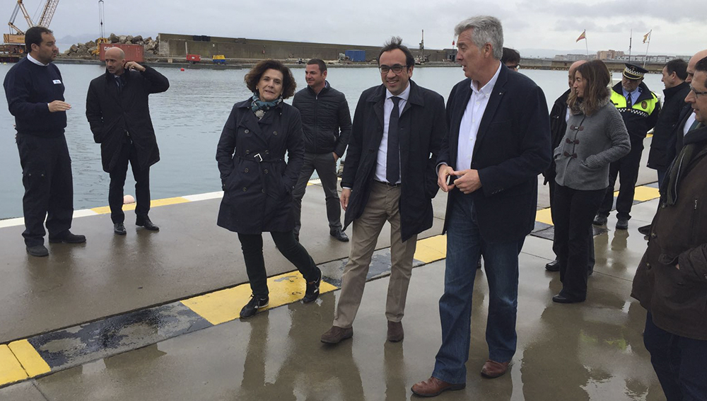 josep rull visita les obres del port estartit