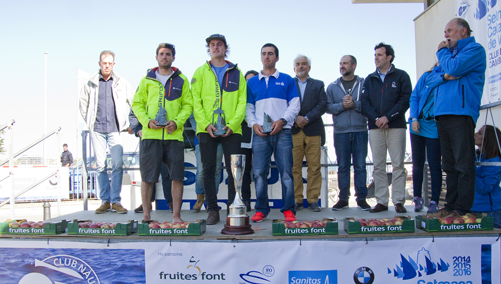 Salvi Borrat y Sergi Pérez, 1º y 2º clasificados, en la 29a Semana Catalana de Vela