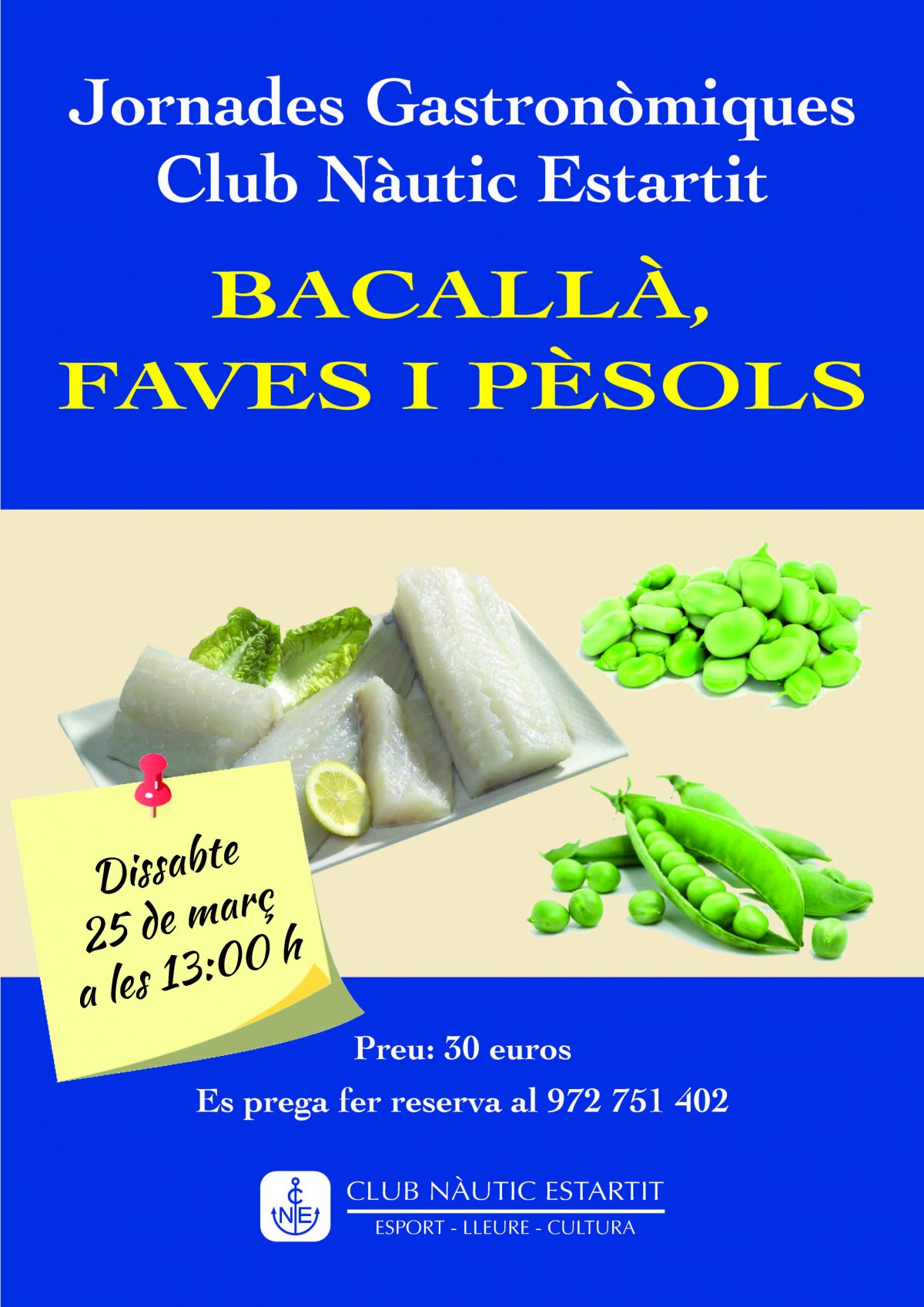 Bacallà, faves i pèsols 2017