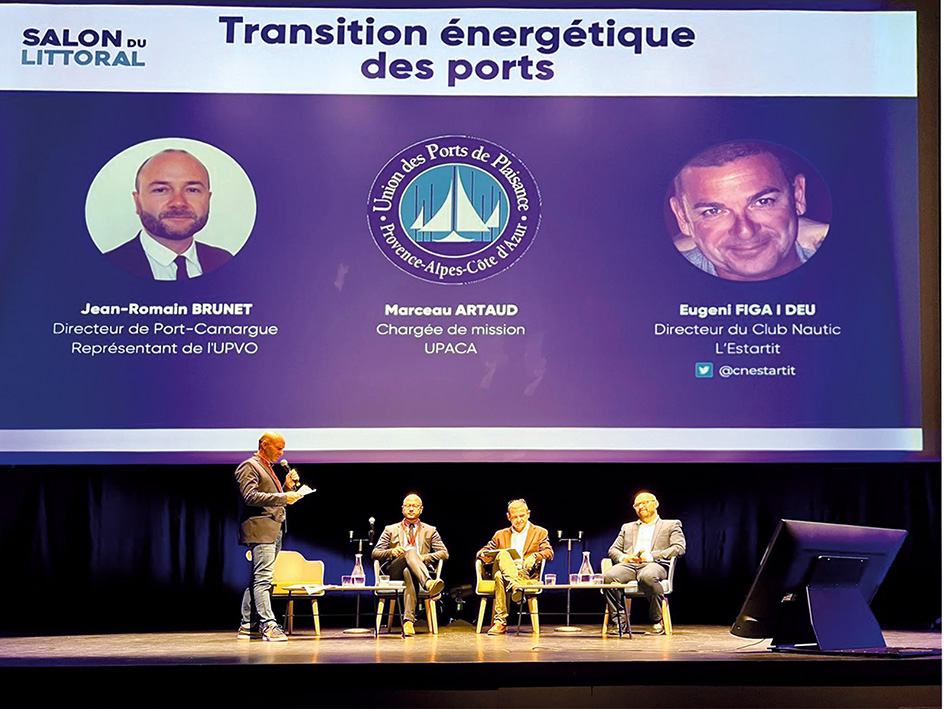 El director del Club, Sr. Eugeni Figa, participa a la ponència sobre “Transició energètica dels ports” al “Salon du Littoral”.