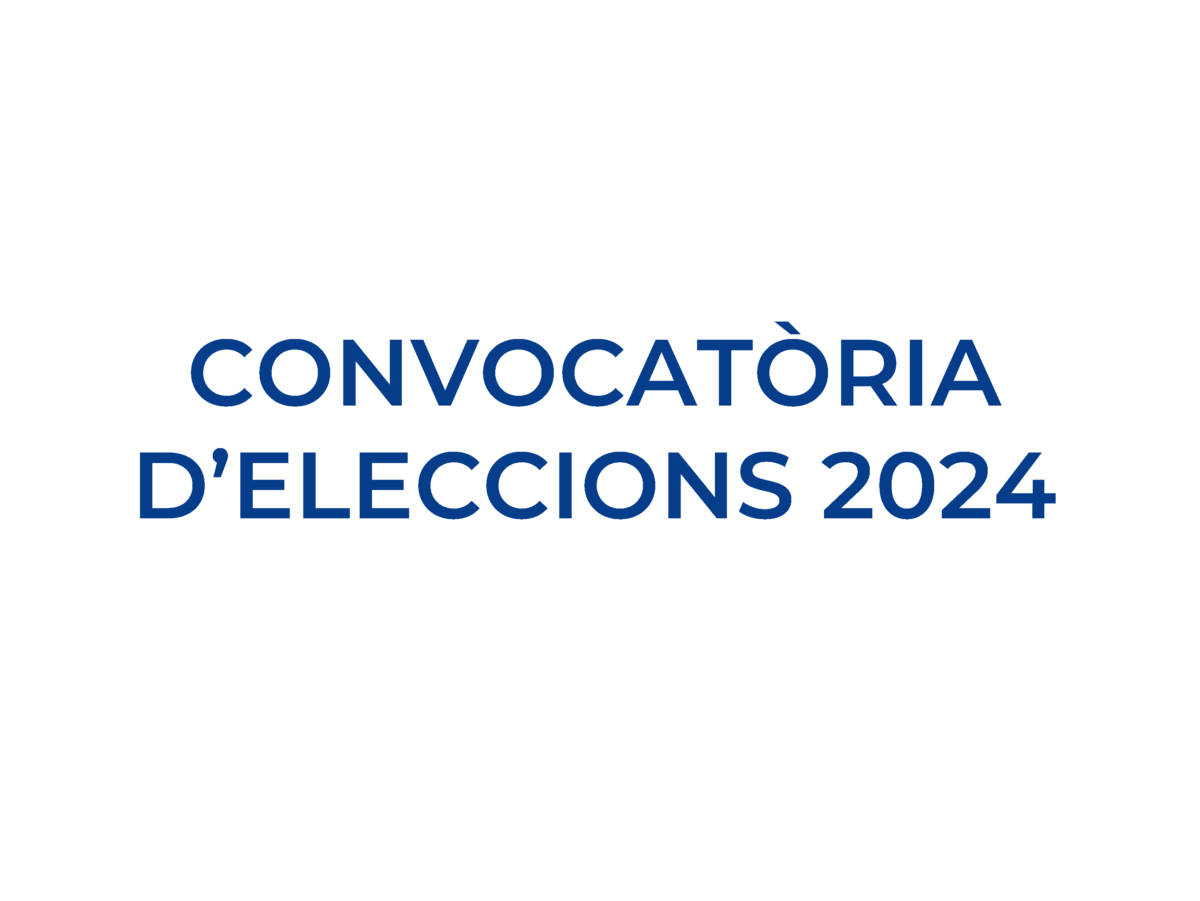Convocatòria d’eleccions 2024